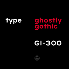 Ejemplo de fuente Ghostly Gothic Regular