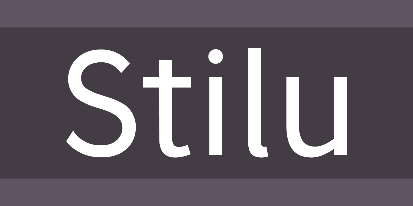 Ejemplo de fuente Stilu