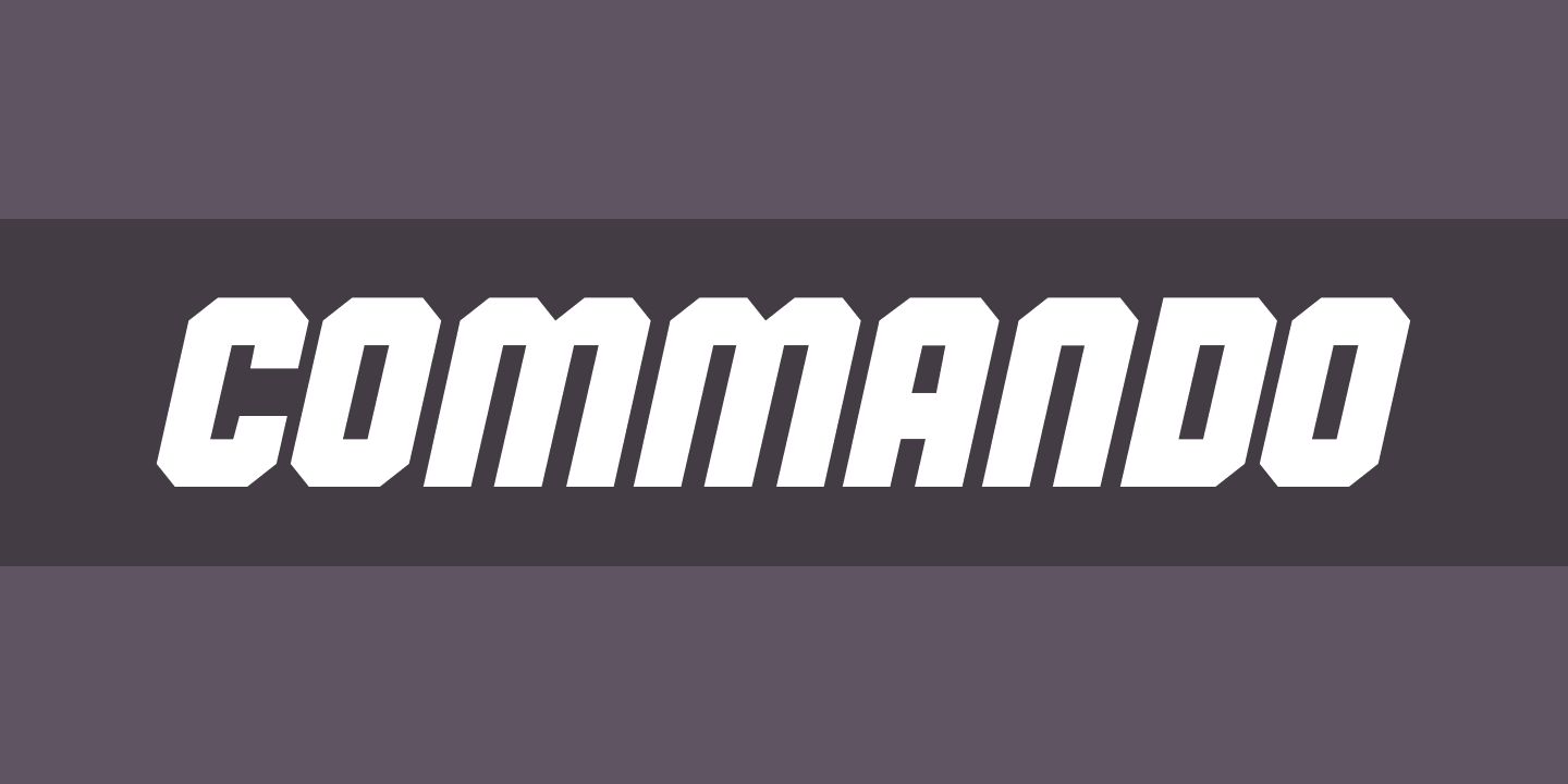 Ejemplo de fuente Commando