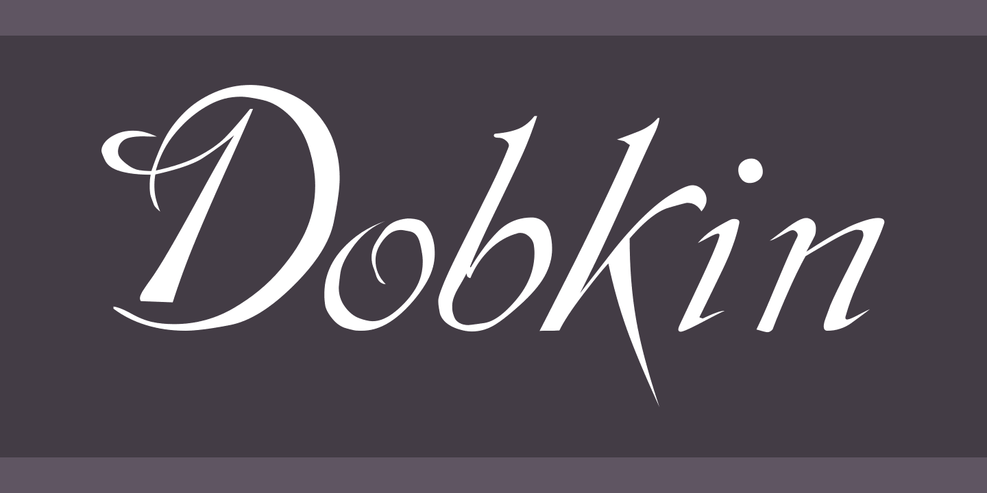 Ejemplo de fuente Dobkin Plain