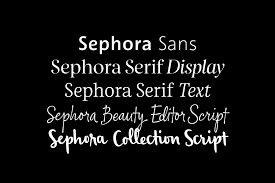 Ejemplo de fuente Sephora Sans