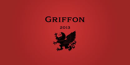 Ejemplo de fuente Griffon Regular
