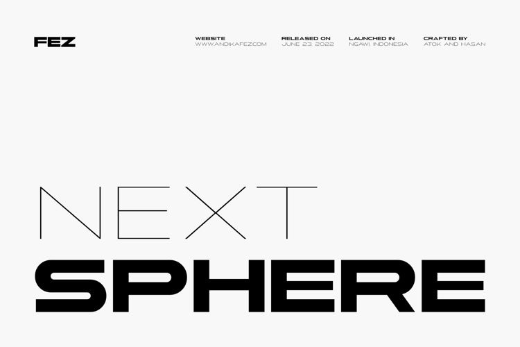 Ejemplo de fuente Next Sphere SemiBold