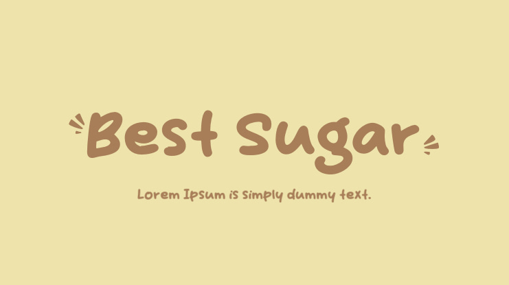 Ejemplo de fuente Best Sugar Regular