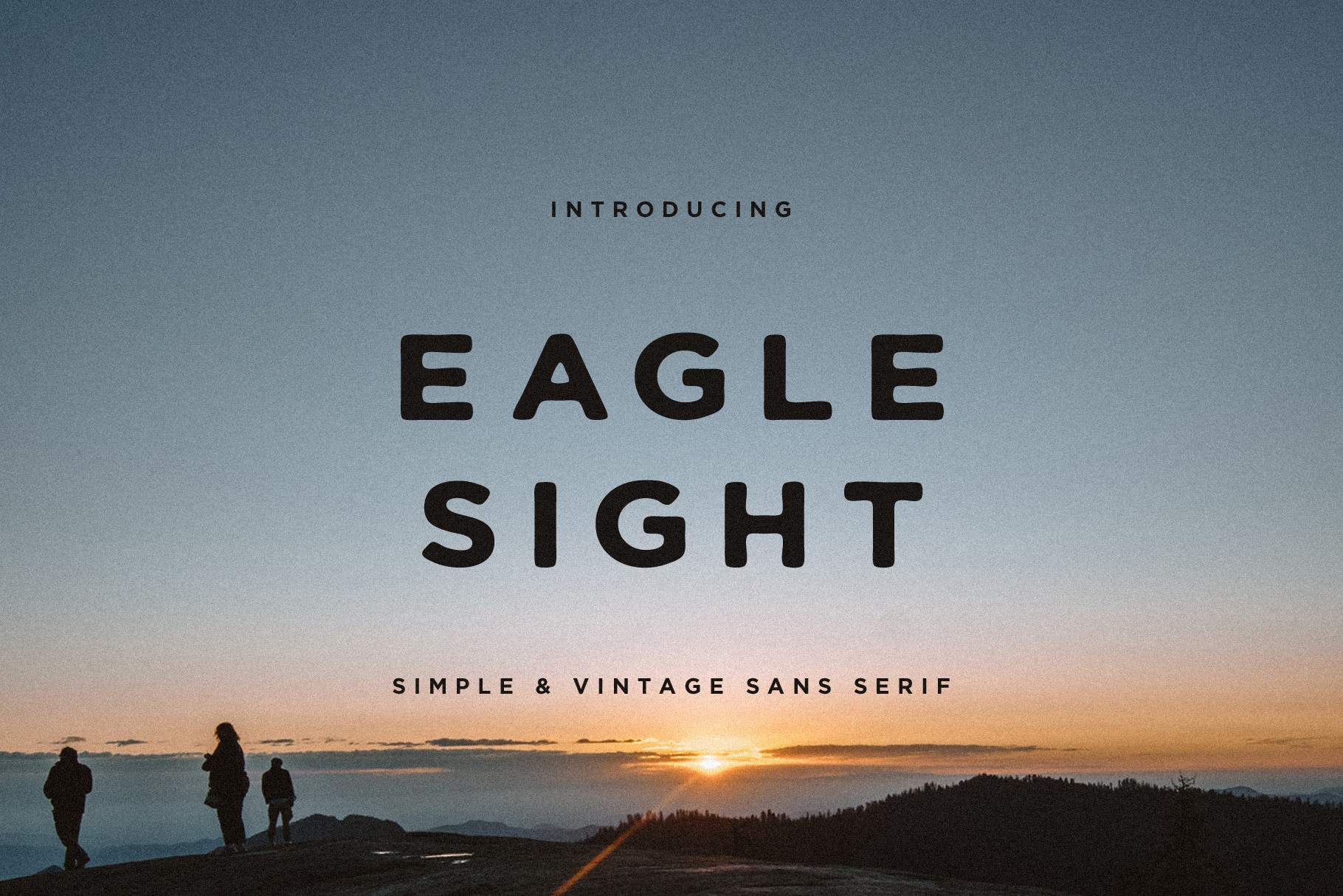 Ejemplo de fuente Eagle Sight Stamp