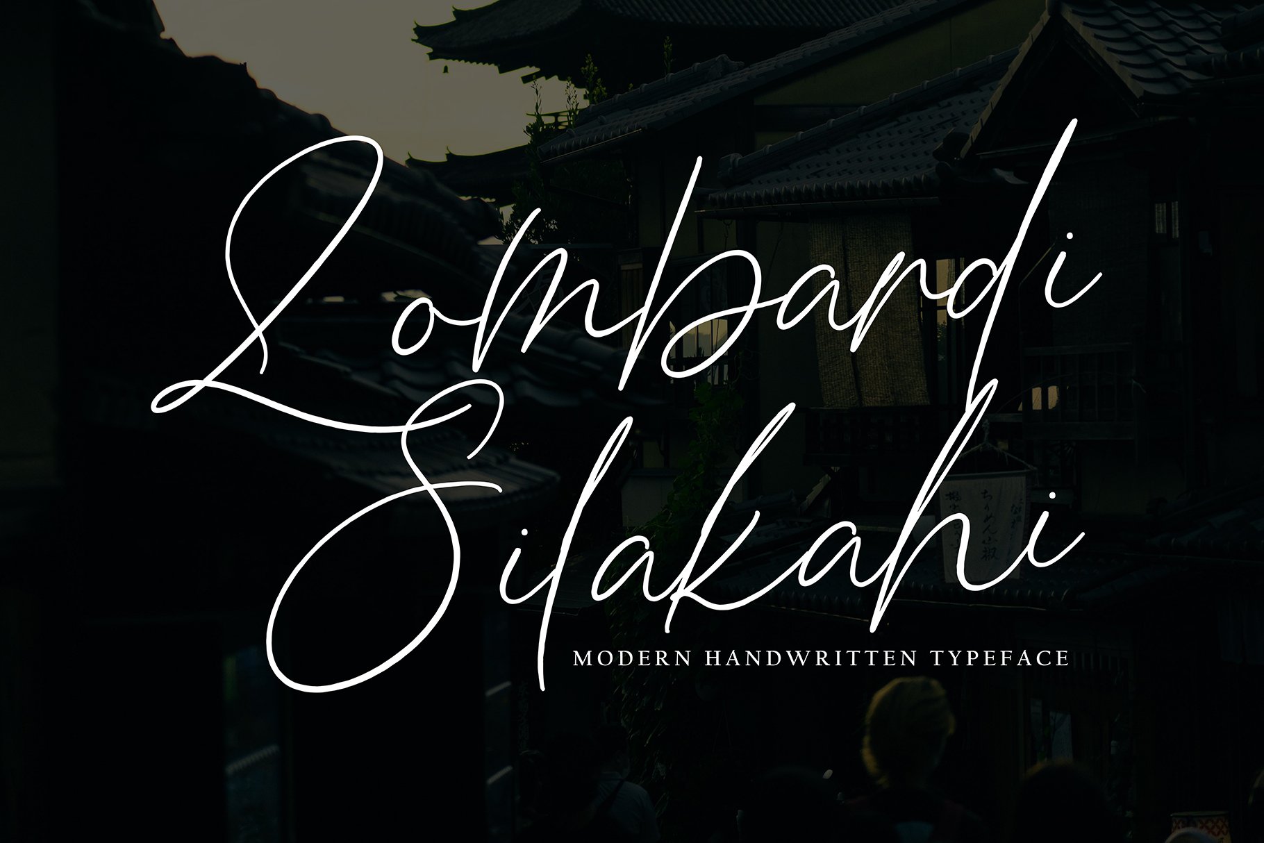 Ejemplo de fuente Lombardi Silakahi Regular
