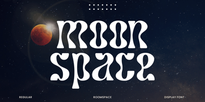 Ejemplo de fuente Moonspace Regular