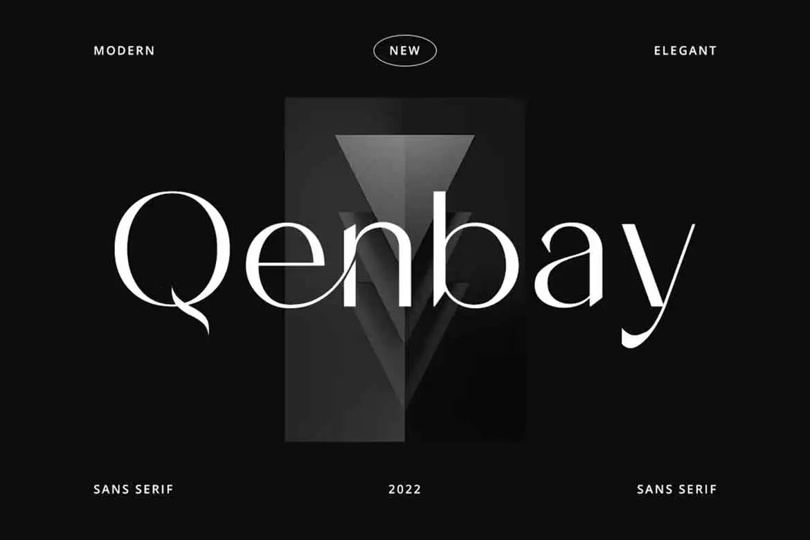 Ejemplo de fuente Qenbay Regular