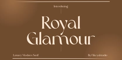 Ejemplo de fuente Royal Glamour Regular