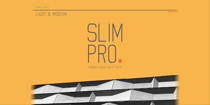 Ejemplo de fuente Slim Pro