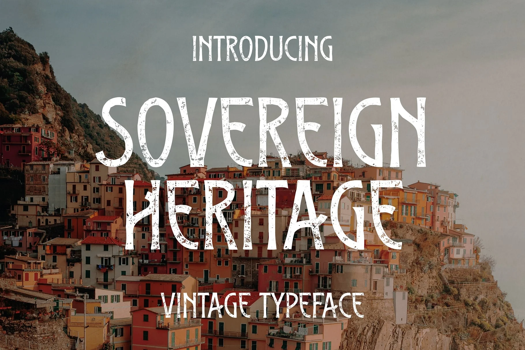 Ejemplo de fuente Sovereign Heritage Rough