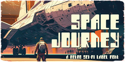 Ejemplo de fuente Space Journey Regular