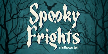 Ejemplo de fuente Spooky Frights Regular
