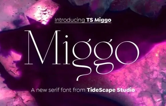 Ejemplo de fuente TS Miggo Regular