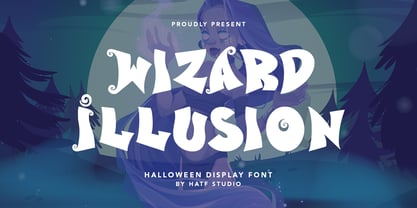 Ejemplo de fuente Wizard Illusion Regular