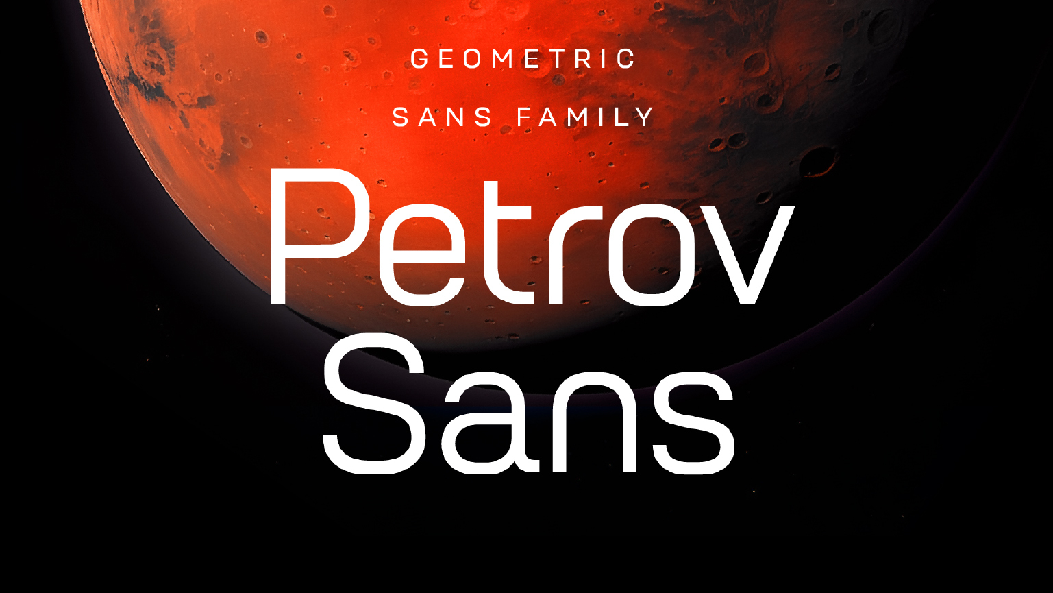 Ejemplo de fuente Petrov Sans Extra Bold Italic