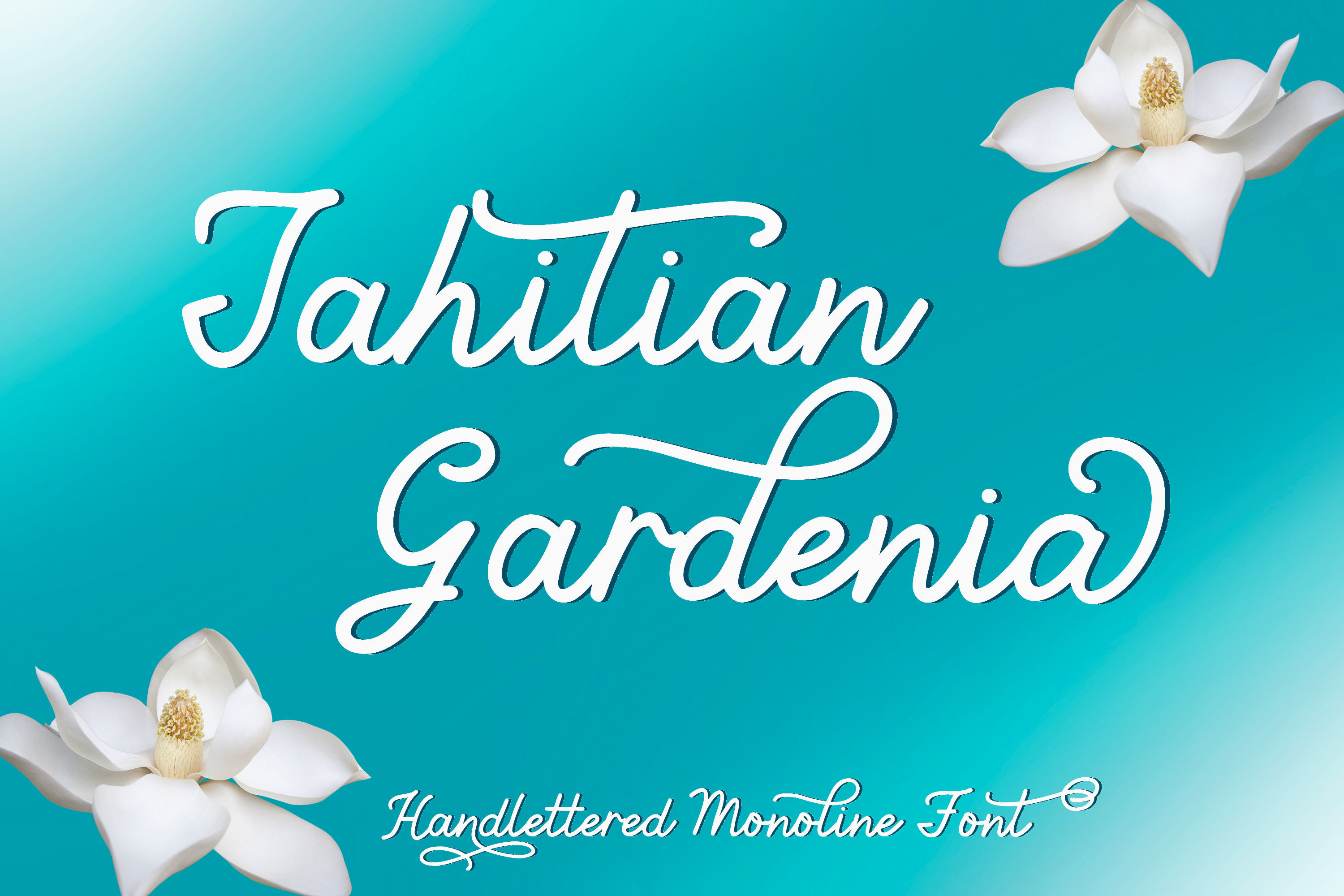Ejemplo de fuente Tahitian Gardenia Regular