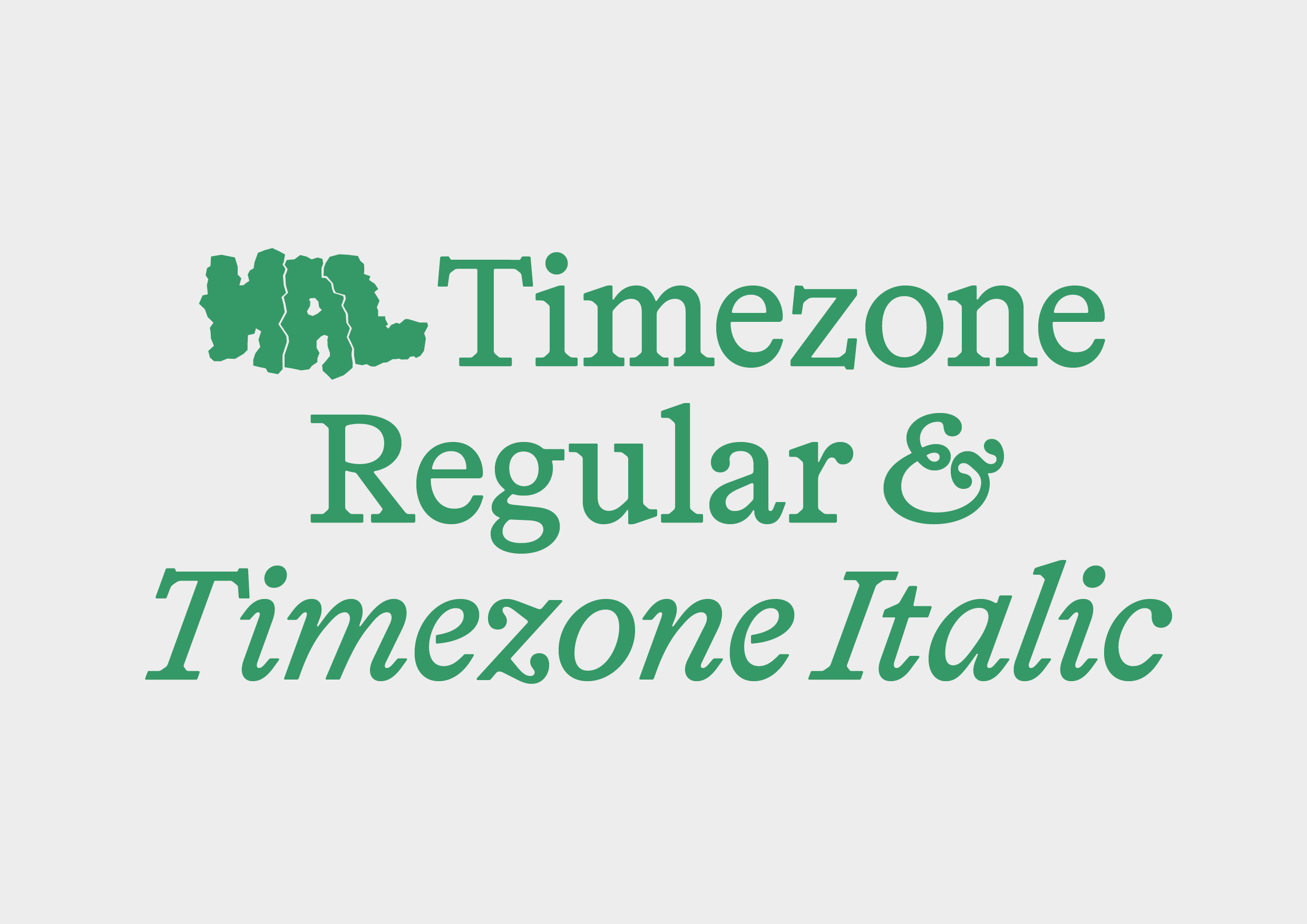 Ejemplo de fuente HAL Timezone Italic