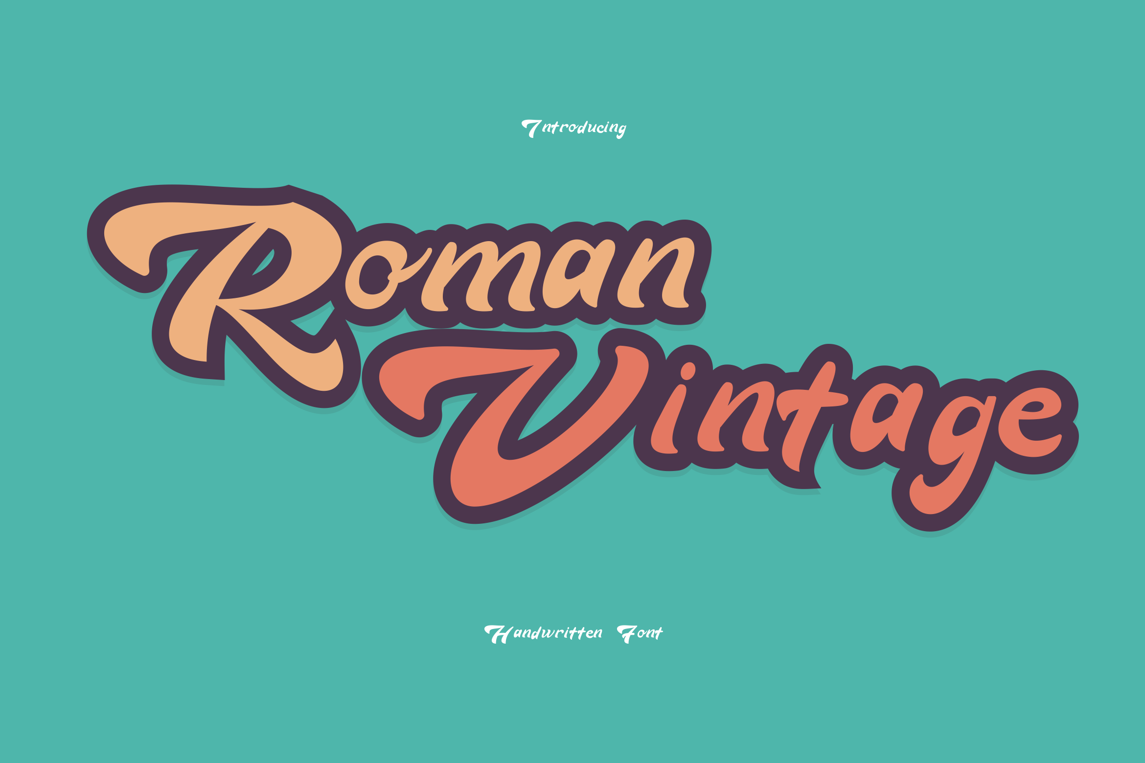 Ejemplo de fuente Roman Vintage