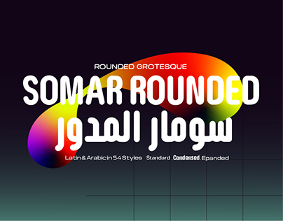 Ejemplo de fuente Somar Rounded Condensed Regular Condensed Italic