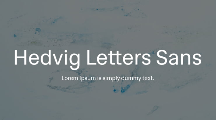 Ejemplo de fuente Hedvig Letters Sans