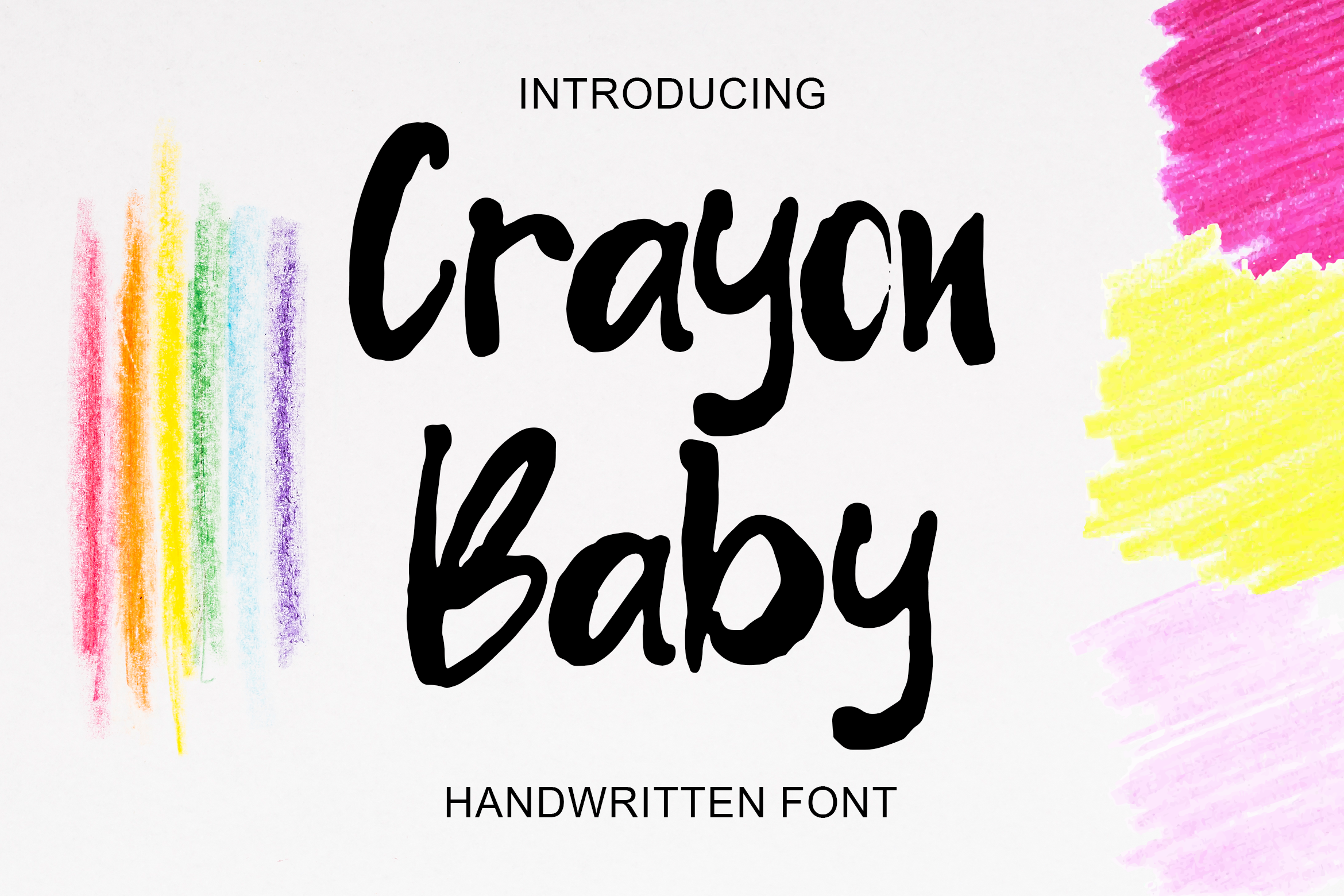 Ejemplo de fuente Crayon Baby