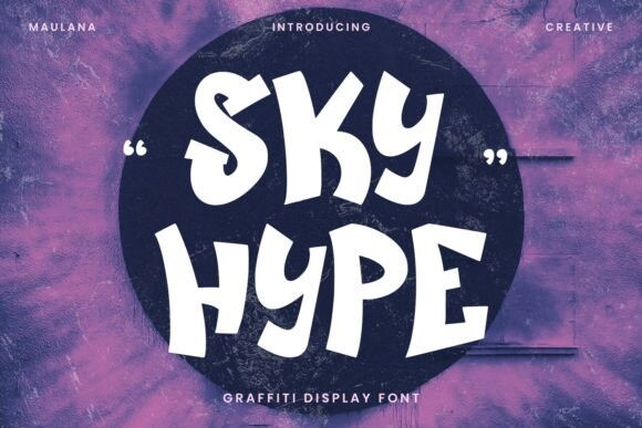 Ejemplo de fuente Sky Hype Regular