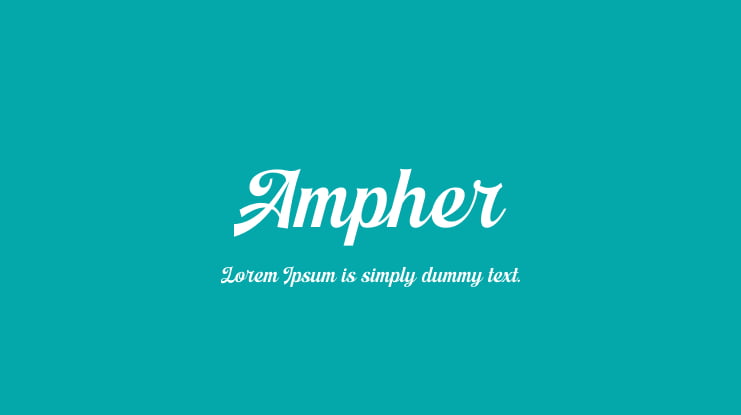 Ejemplo de fuente Ampher