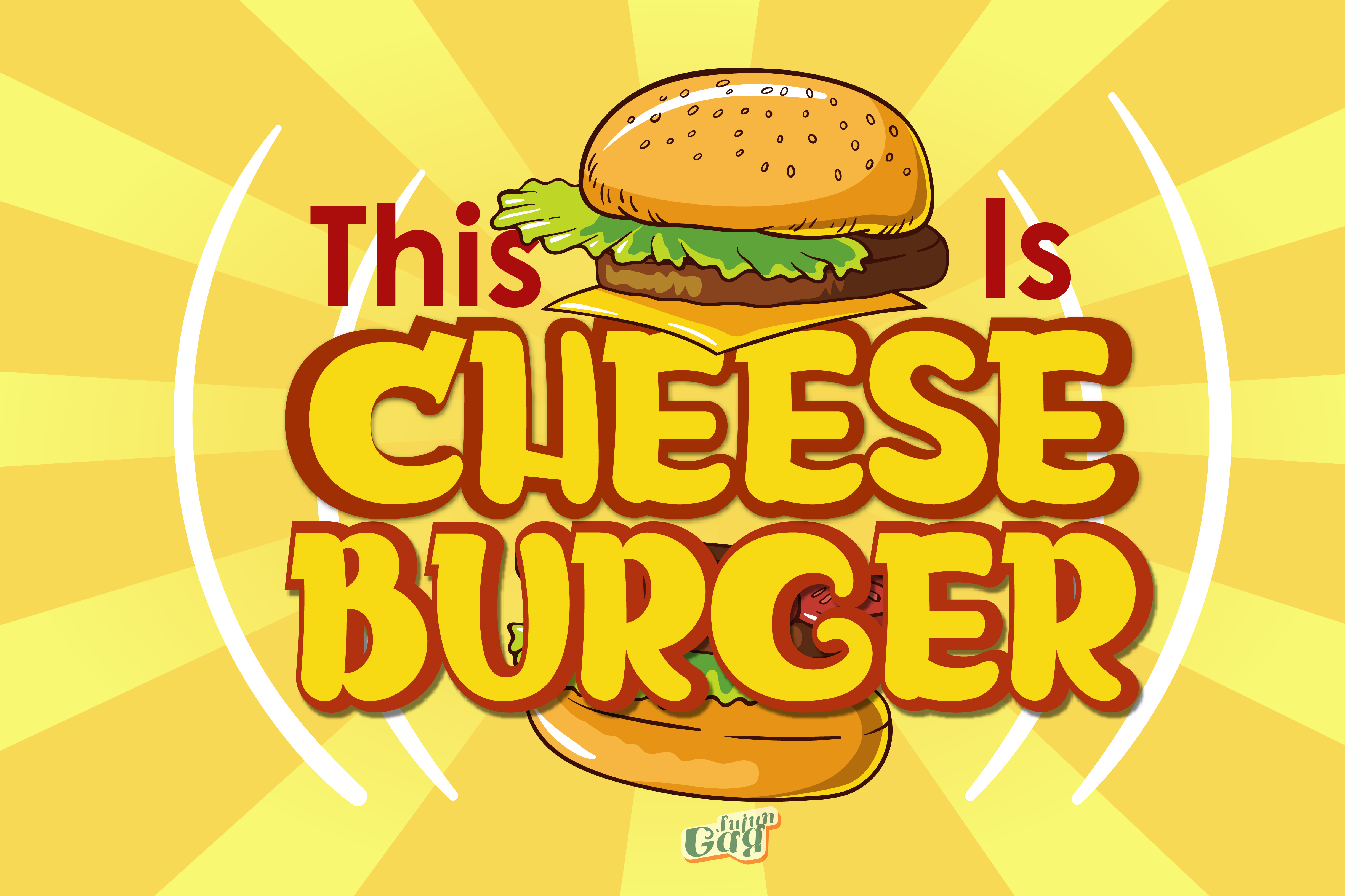 Ejemplo de fuente Cheese Burger V3