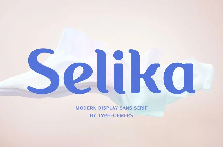 Ejemplo de fuente Selika Regular
