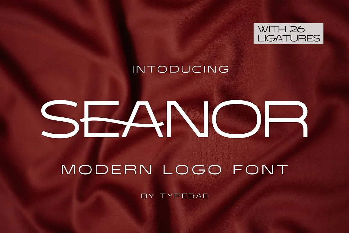 Ejemplo de fuente Seanor Ligature