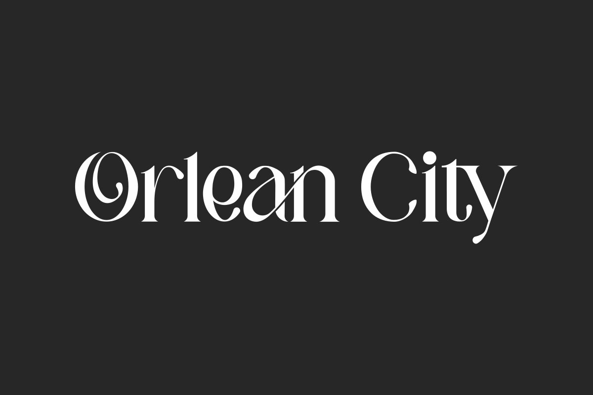Ejemplo de fuente Orlean City