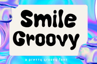 Ejemplo de fuente Smile Groovy Regular