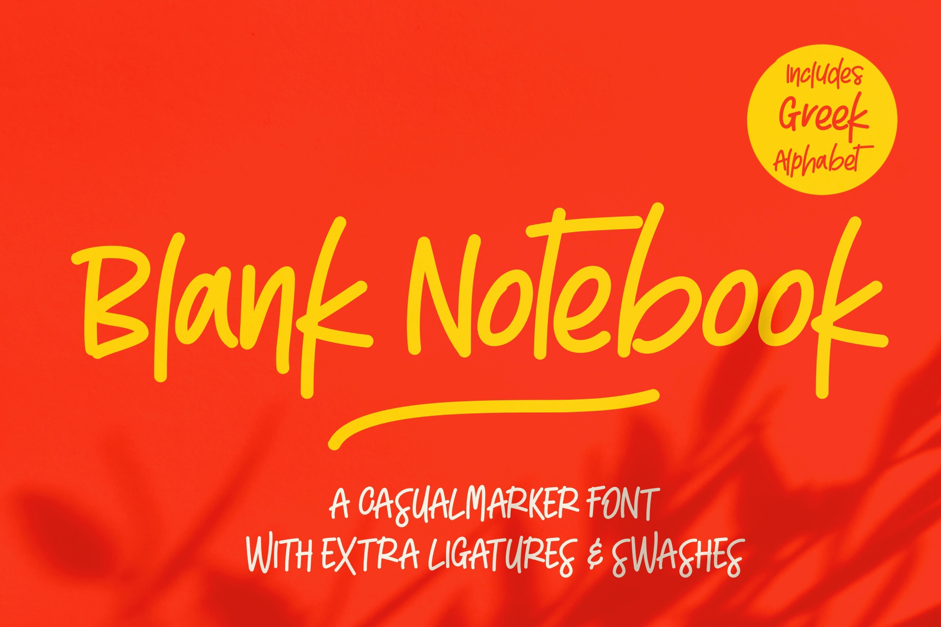 Ejemplo de fuente Blank Notebook