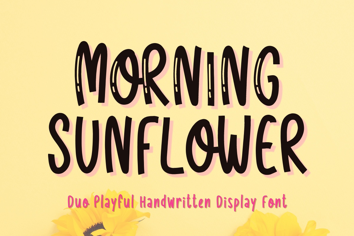 Ejemplo de fuente Morning Sunflower