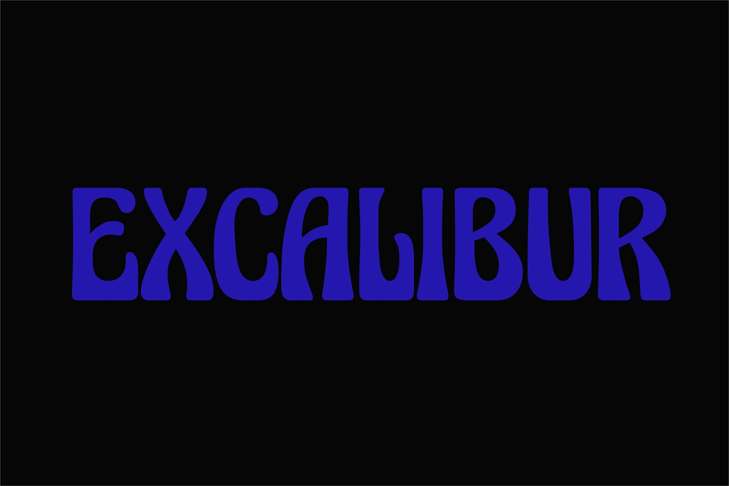 Ejemplo de fuente Excalibur Medium