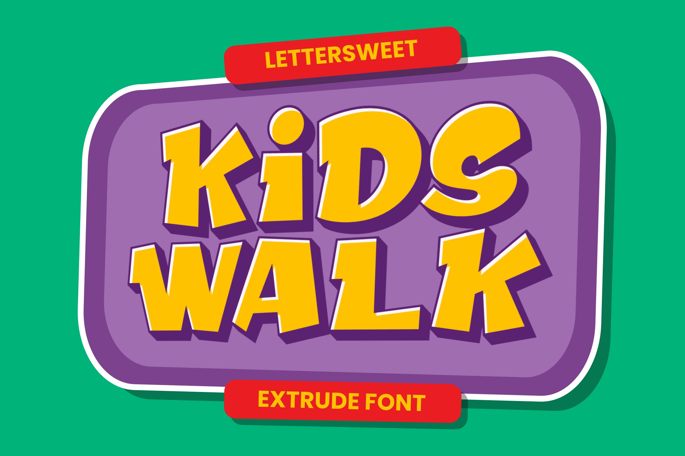Ejemplo de fuente Kids Walk