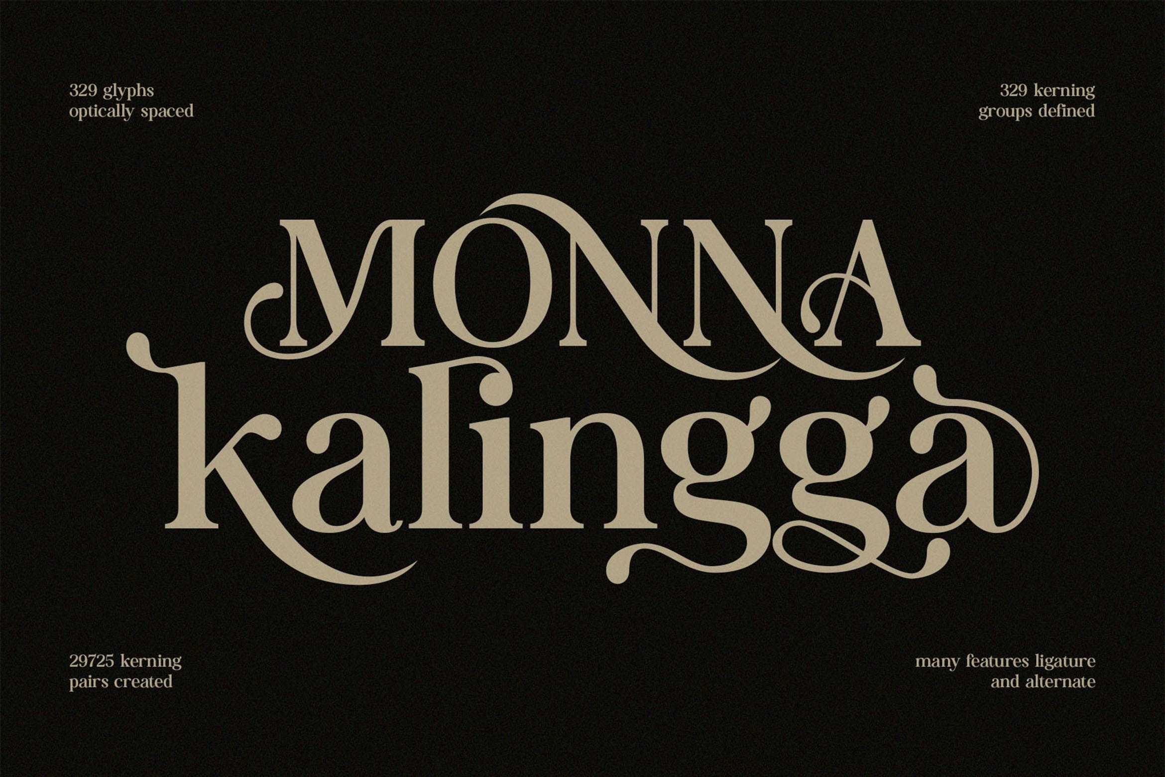 Ejemplo de fuente Monna Kalingga