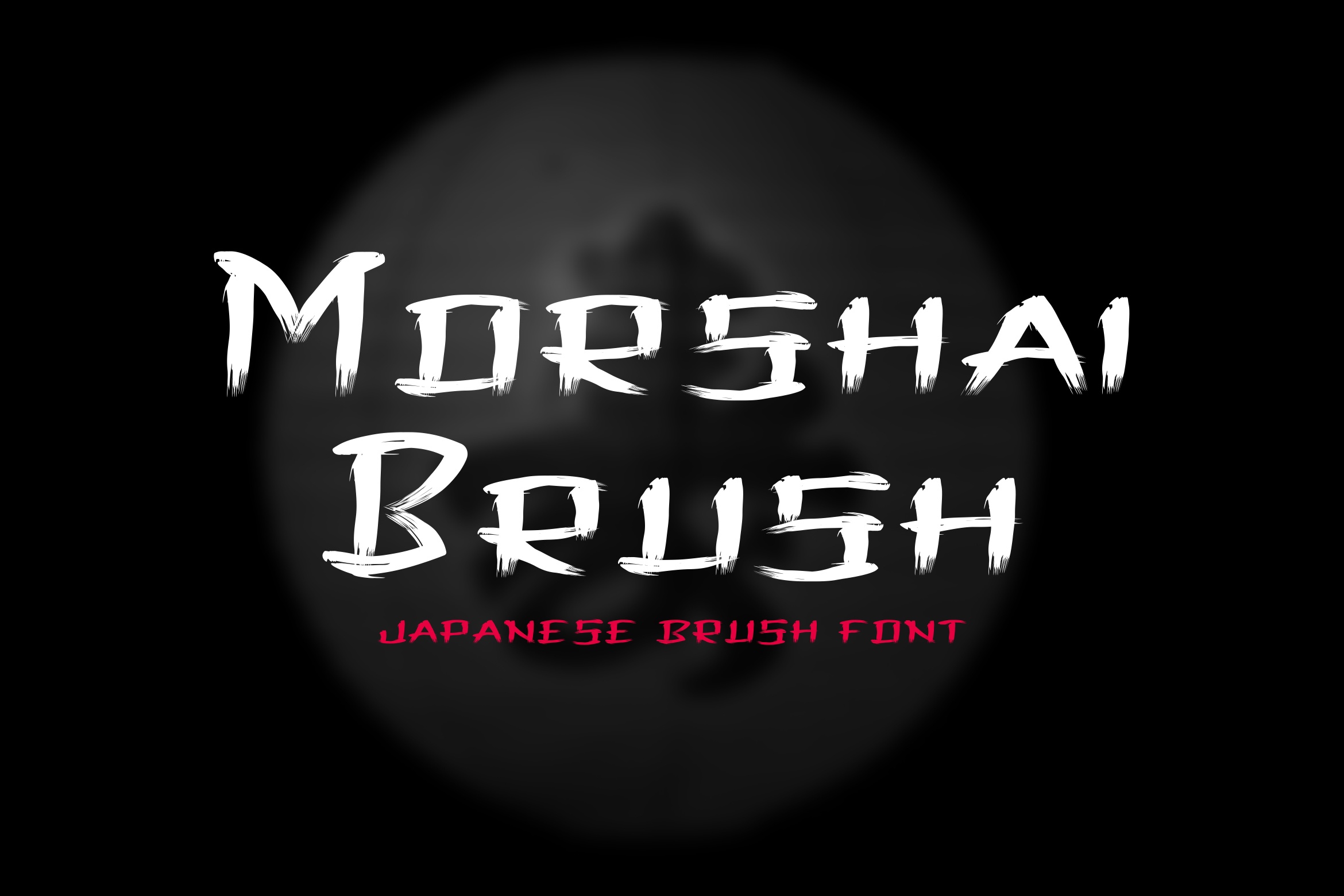Ejemplo de fuente Morshai Brush