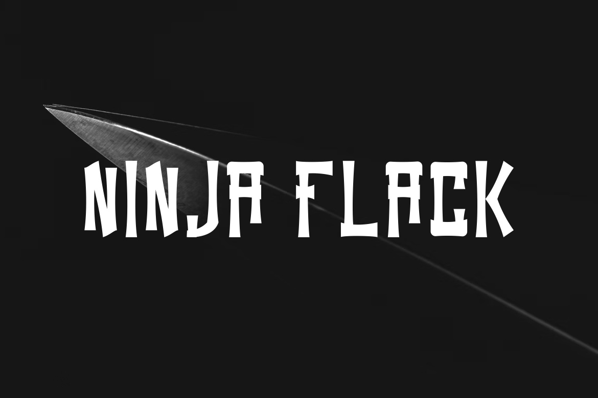 Ejemplo de fuente Ninja Flack