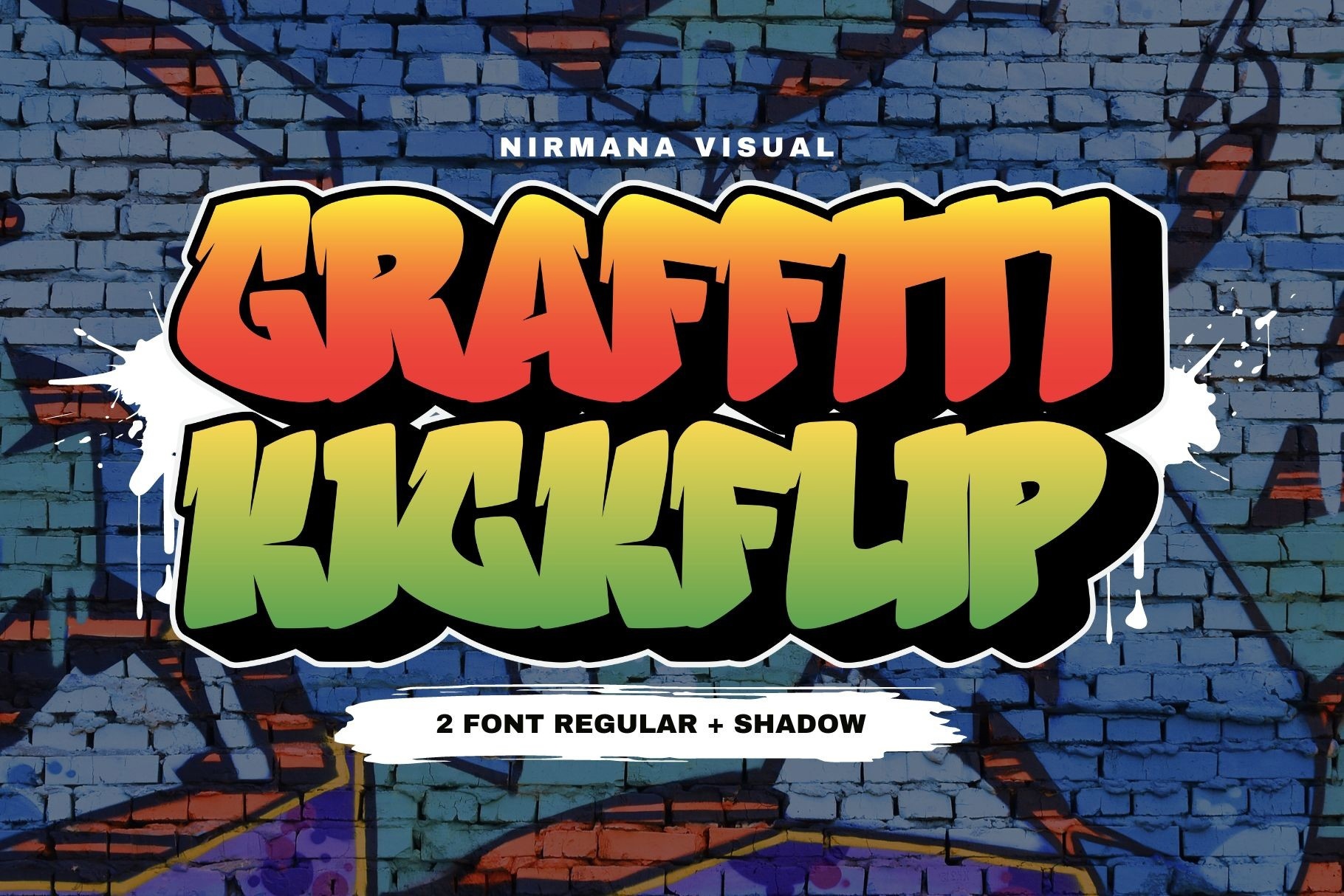 Ejemplo de fuente Graffiti Kickflip Shadow