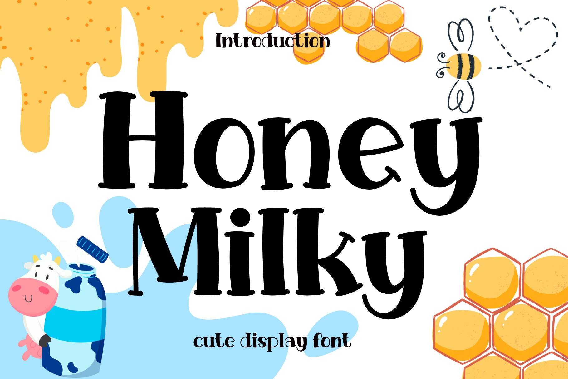 Ejemplo de fuente Honey Milky