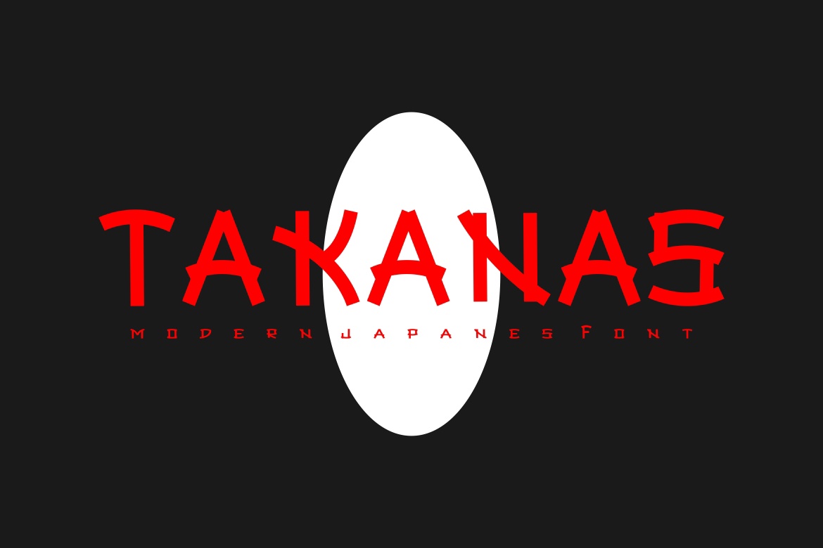 Ejemplo de fuente Takanas Regular
