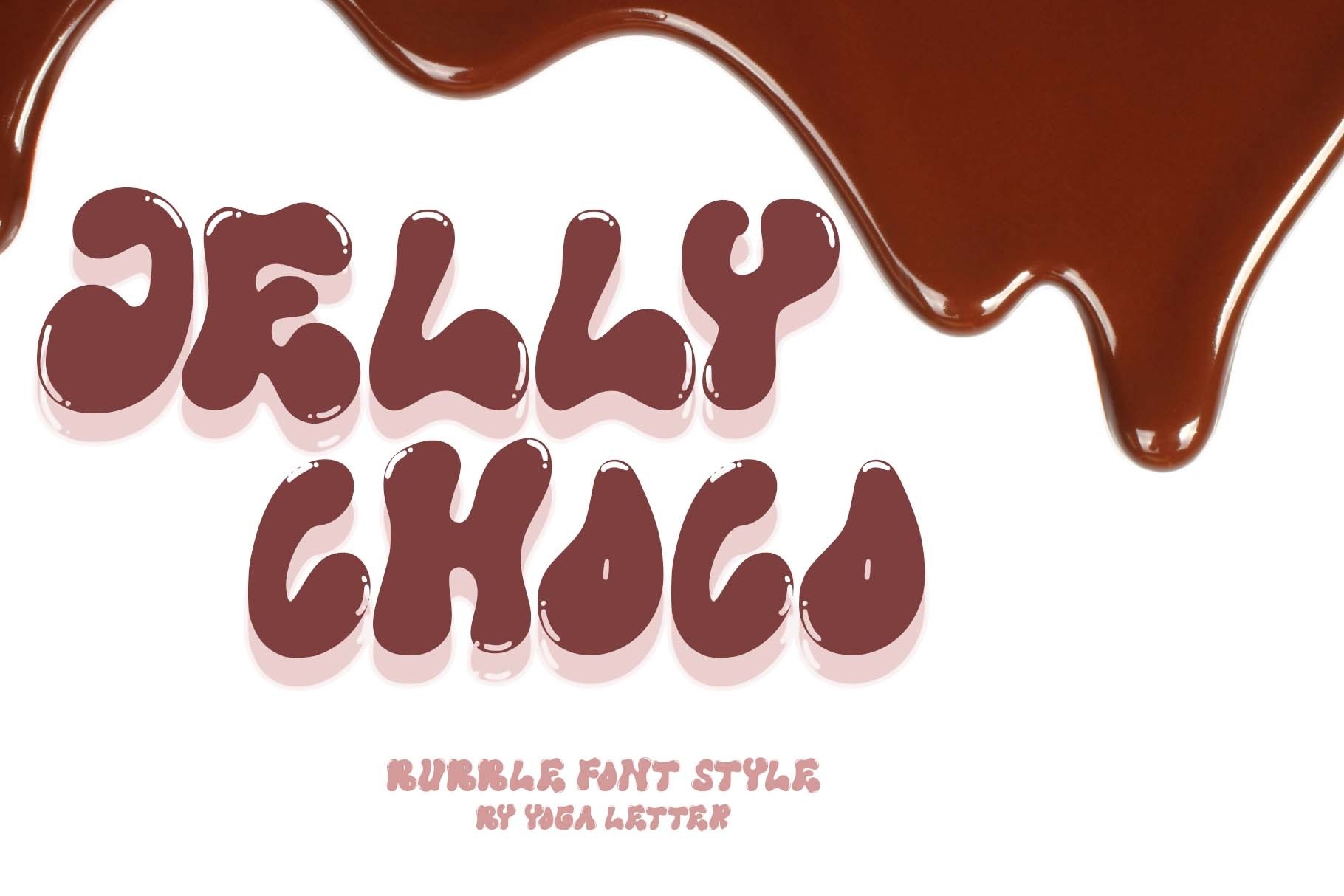 Ejemplo de fuente Jelly Choco