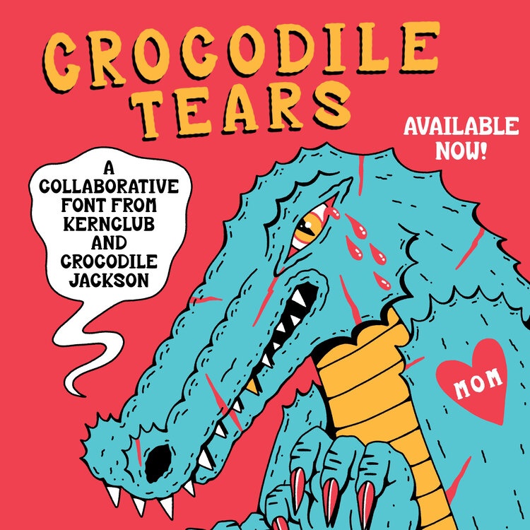 Ejemplo de fuente KC Crocodile Tears