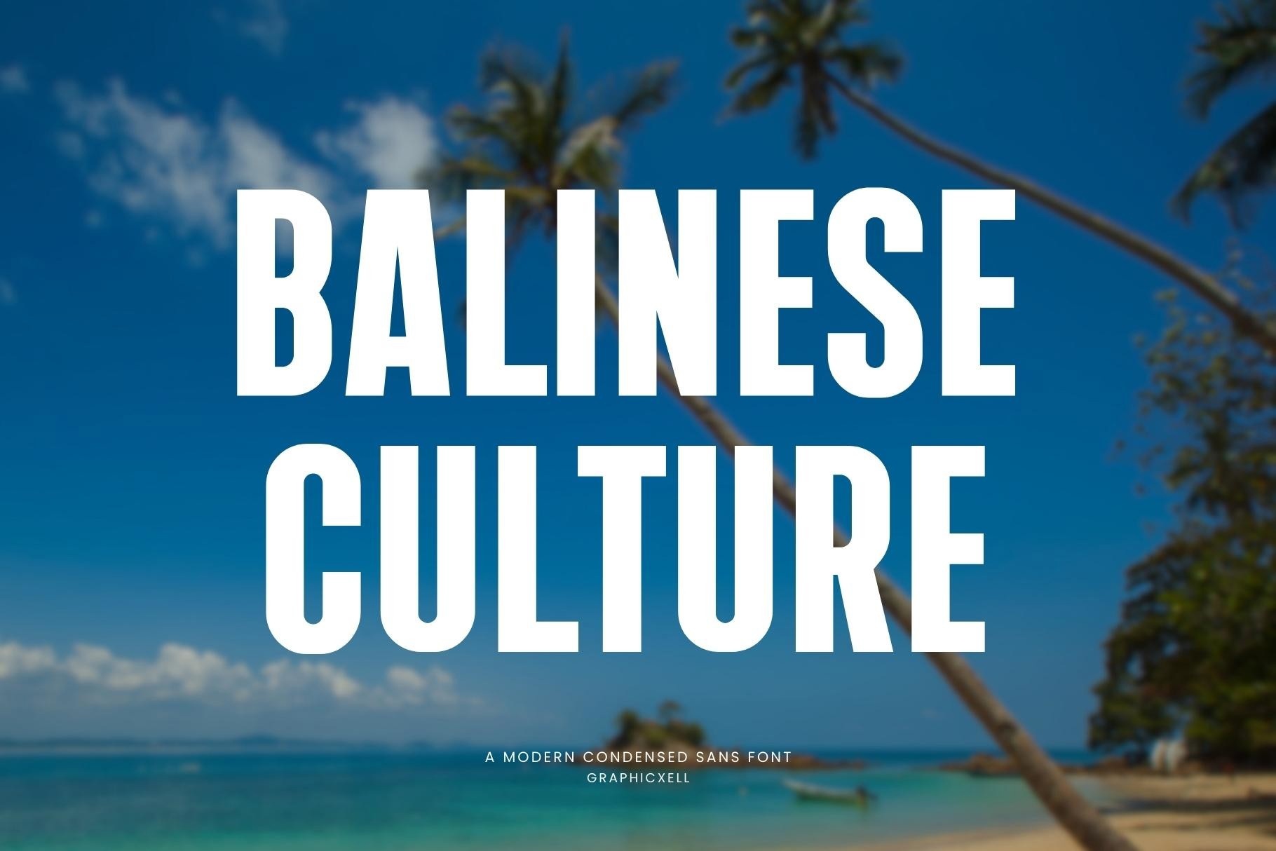 Ejemplo de fuente Balinese Culture Regular