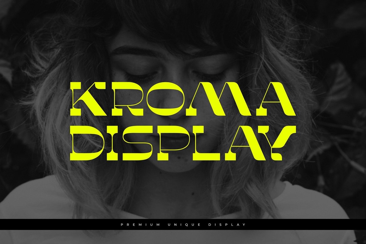Ejemplo de fuente Kroma Display
