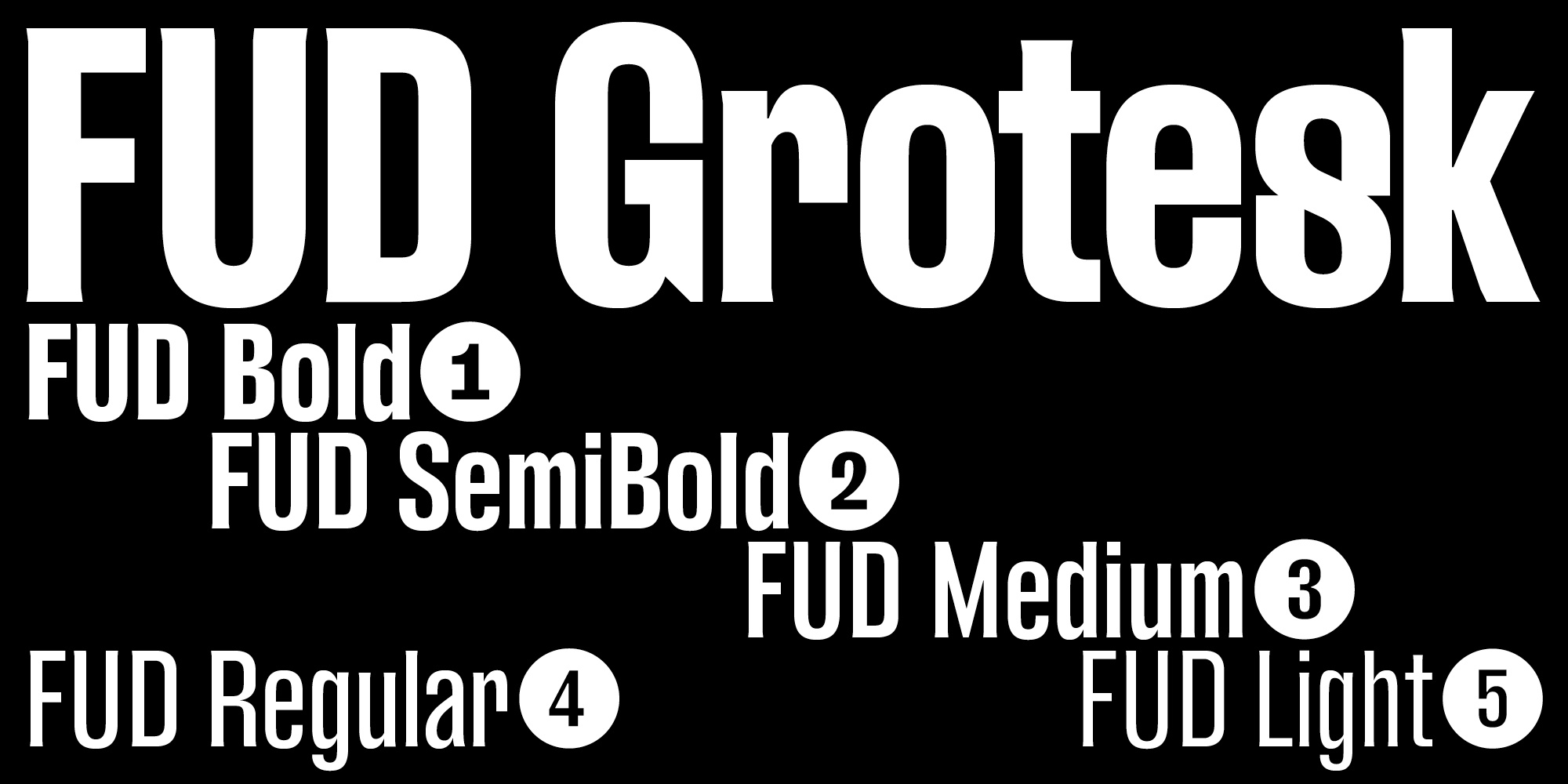 Ejemplo de fuente FUD Grotesk Semi Bold