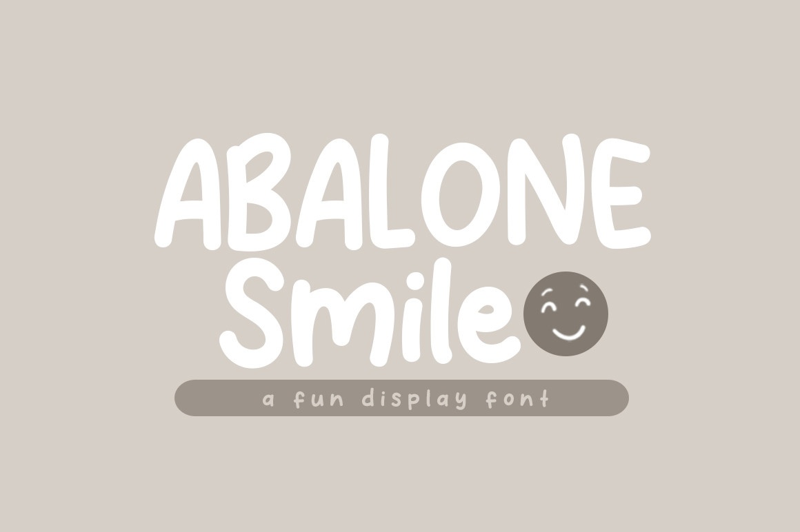 Ejemplo de fuente Abalone Smile