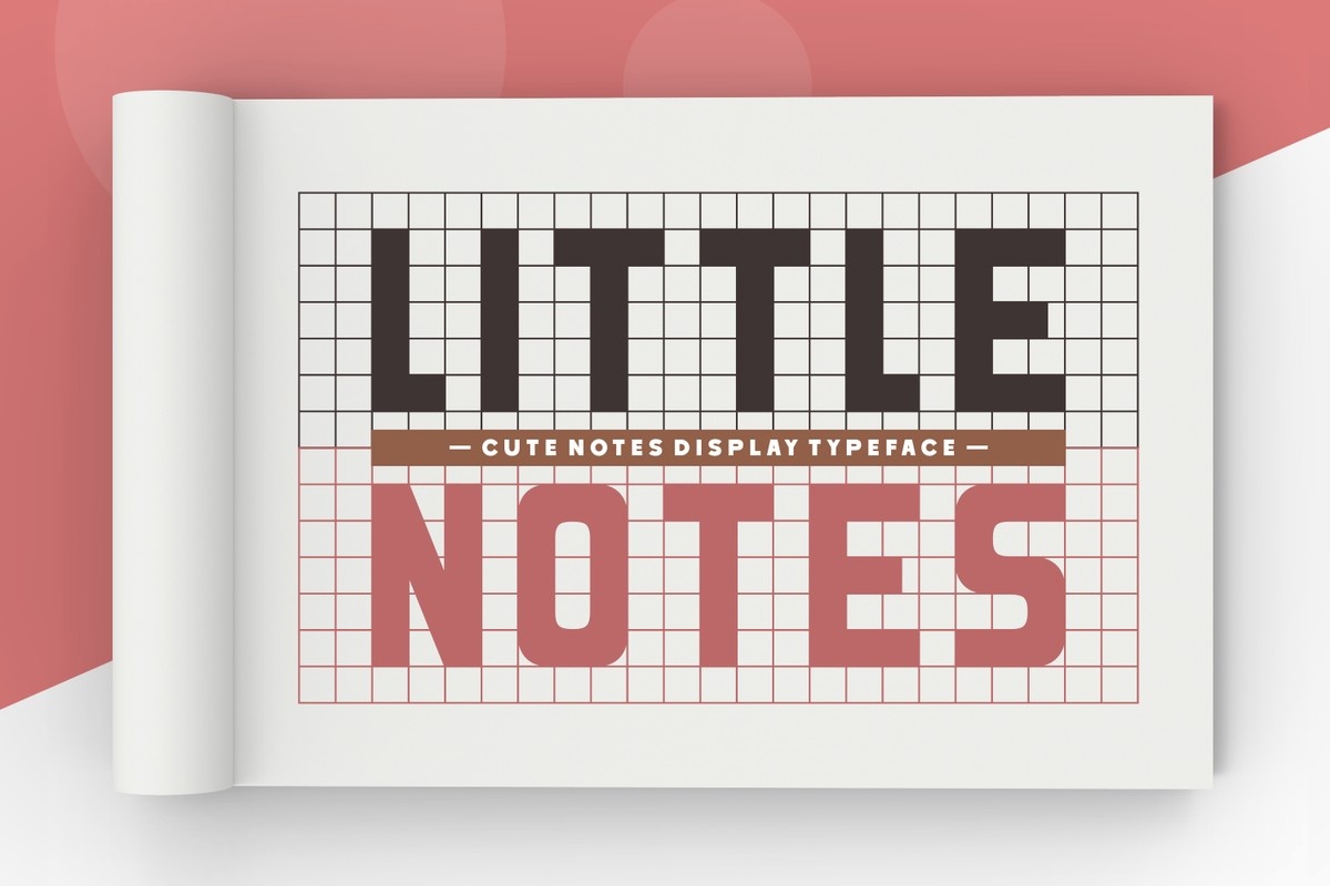 Ejemplo de fuente Little Notes Regular